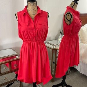 Bright coral dress